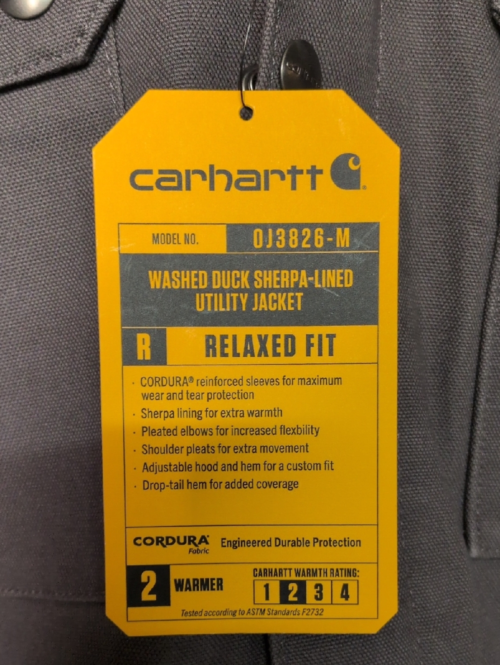 NWT Carhartt Bartlett Duck Jacket Men’s Large | Relaxed Workwear Utility Coat - Picture 4 of 16